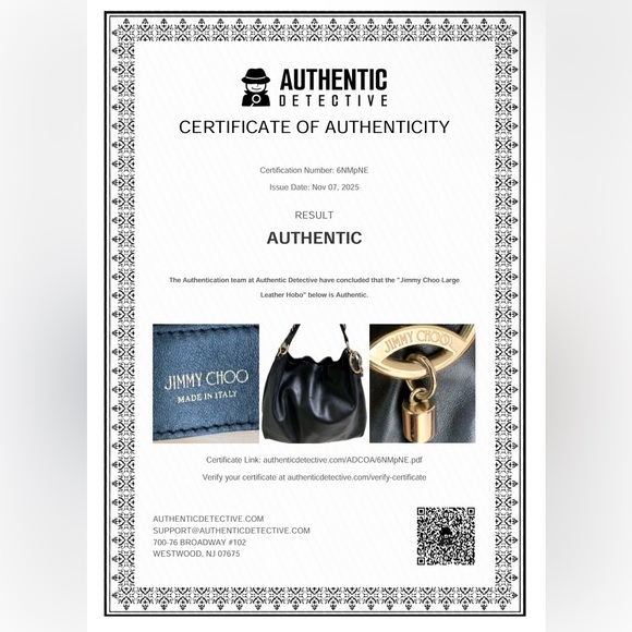 Jimmy Choo Black Leather Callie Hobo Shoulder Bag With Chain Detail - Picture 5 of 16